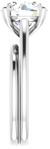 Sužadėtuvių Žiedas „Infinity-Inspired“ 585 Baltojo Ir Rožinis Aukso Round 10mm (9)