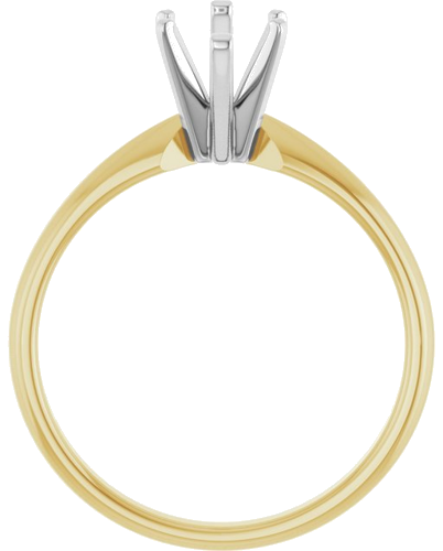 Sužadėtuvių Žiedas „Solitaire“ 585 Baltojo Ir Geltonojo Aukso Marquise 11.5mm x 5.5mm (2)
