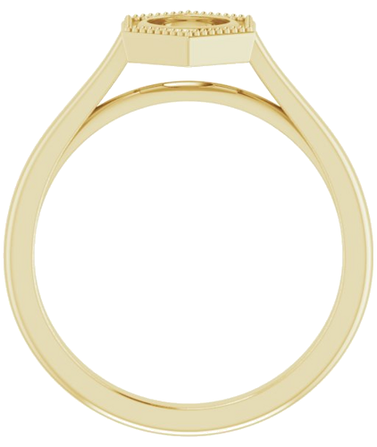 14K Yellow 5.2 mm Round Solitaire Engagement Ring Mounting (2)