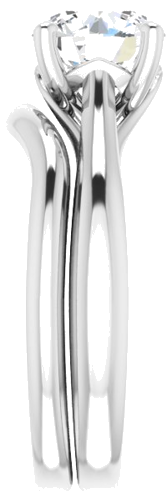 Platinum  7.4 mm Round Solitaire Engagement Ring Mounting (9)