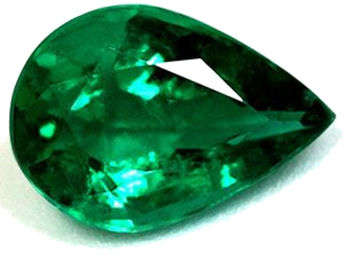1.1 carat GREEN Pear Smaragdas (1)