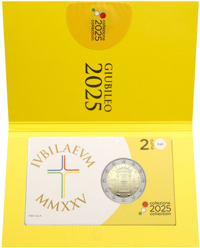 2025 Италия Юбилей 2 евро BU монета (3)