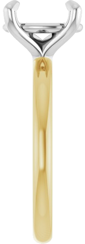 Sužadėtuvių Žiedas „Solitaire“ 585 Baltojo Ir Geltonojo Aukso Oval 10mm x 8mm (4)