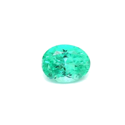 1.62 carat GREEN MODIFIEDBRILLIANT cut Oval Smaragdas (1)