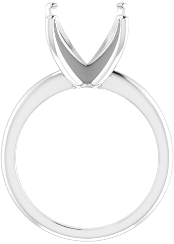 Sužadėtuvių Žiedas „Solitaire“ 585 Baltojo Aukso Emerald 12mm x 10mm (2)