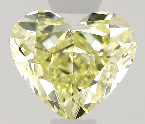 0.45 carat Fancy Yellow-SI2 Natūralus Heart Deimantas (1)