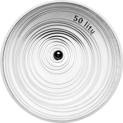 2014 Lithuania Shape 50 litas silver coin PF 70 ULTRA CAMEO (3)