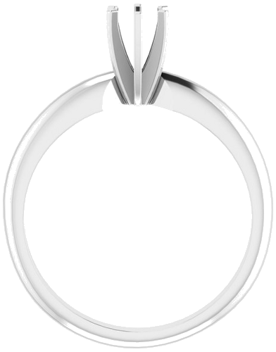 Sužadėtuvių Žiedas „Light Solitaire“ 585 Baltojo Aukso Round 4mm x 4.1mm (2)