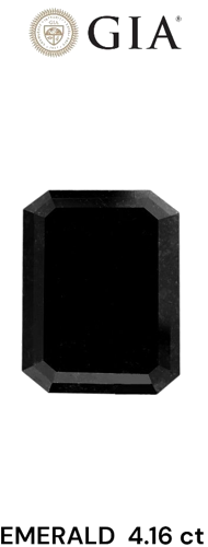 4.16 carat Fancy  Black-VVS2 Natūralus Emerald Deimantas (1)