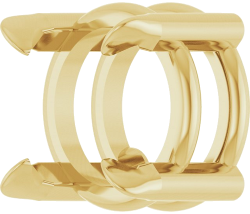 14K Yellow 6 mm Round Pendant Mounting (2)