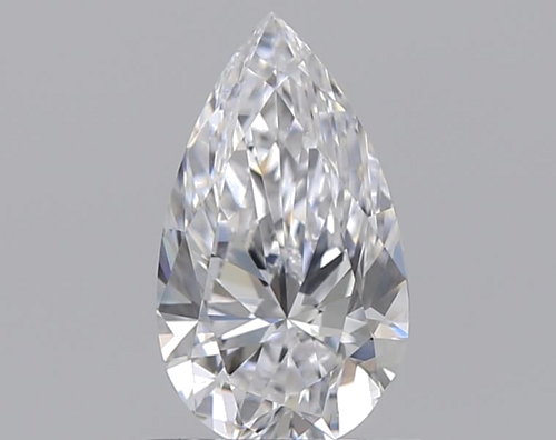 0.7 carat D-VS2 Natūralus Pear Deimantas (1)