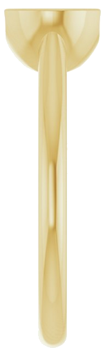 Sužadėtuvių Žiedas „Half Bezel Solitaire“ 585 Geltonojo Aukso Oval 8mm x 6mm (4)