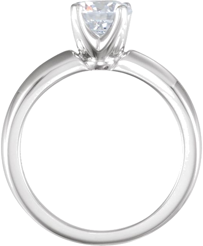 14K White 5.8 mm Round 4-Prong Low Solstice Solitaire® Engagement Ring Mounting (4)