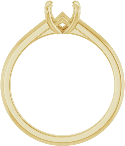 Sužadėtuvių Žiedas „Solitaire“ 585 Geltonojo Aukso Round 6.5mm (2)