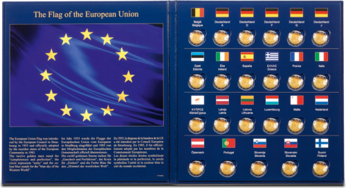 Albums Presso for TOR, EMU, TYE, EU Flag 2-euro coins (3)