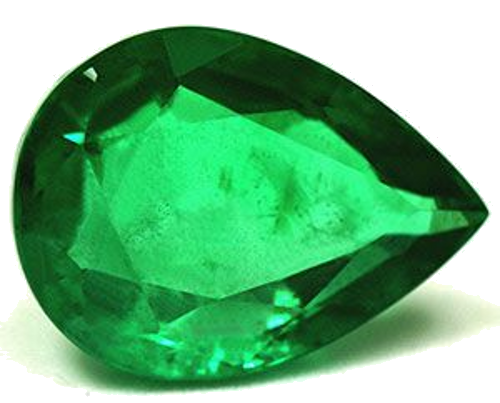 5.17 carat GREEN Pear Smaragdas (1)