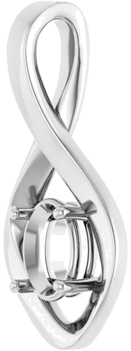 Pakabukas „Infinity-Inspired“ 925 Sidabro Oval 7mm x 5mm (2)