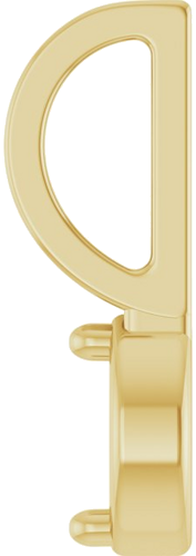 14K Yellow 4.5x2.5 mm Marquise 2-Prong Pendant Mounting (3)
