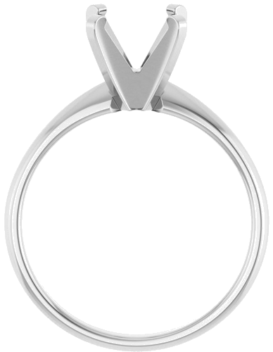 Sužadėtuvių Žiedas „Solitaire“ 585 Baltojo Aukso Round 8mm (2)