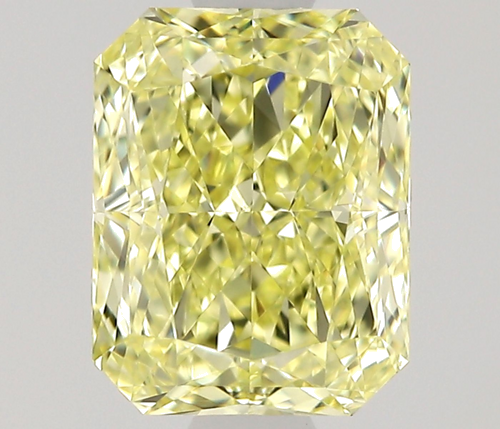 0.71 carat Fancy Yellow-VS1 Natūralus Radiant Deimantas (1)