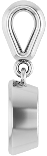 14K White  7x5 mm Oval Pendant Mounting (3)