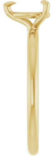 Sužadėtuvių Žiedas „Solitaire“ 585 Geltonojo Aukso Pear Shape 7mm x 5mm (4)