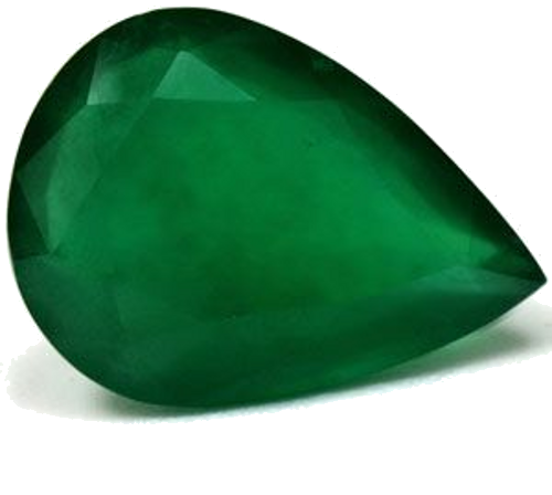 7.72 carat GREEN Pear Smaragdas (1)