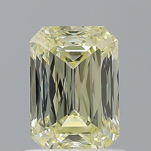 0.9 carat Fancy Light Yellow-VS1 Natūralus Radiant Deimantas (1)