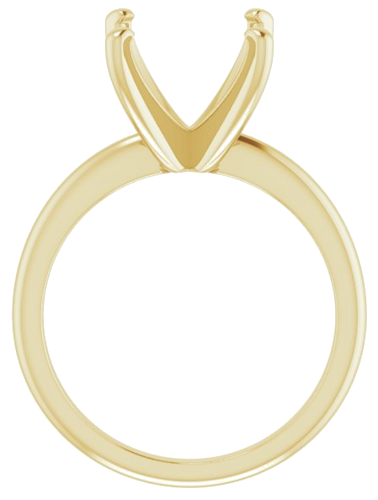 Sužadėtuvių Žiedas „Solitaire“ 585 Geltonojo Aukso Cushion 10mm (2)