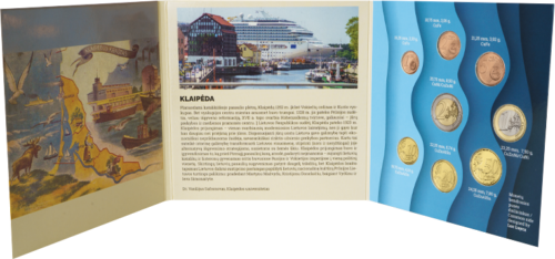 2023 Литва Клайпеда Набор монет евро BU (6)