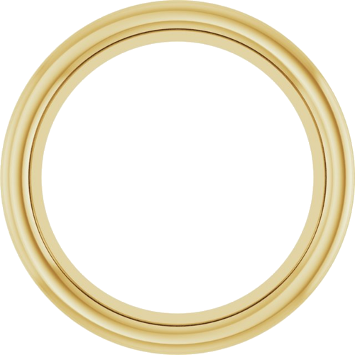 14K Yellow 7 mm Round Bezel-Set Slide Pendant Mounting (1)