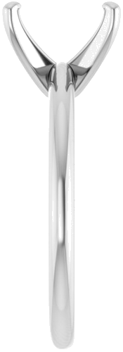 Sužadėtuvių Žiedas „Solitaire“ 585 Baltojo Aukso Emerald 8mm x 6mm (4)