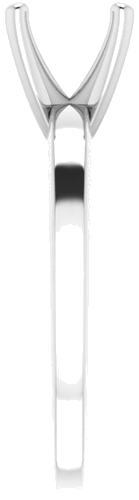 Sužadėtuvių Žiedas „Solitaire“ 417 Baltojo Aukso Round 7.4mm (4)