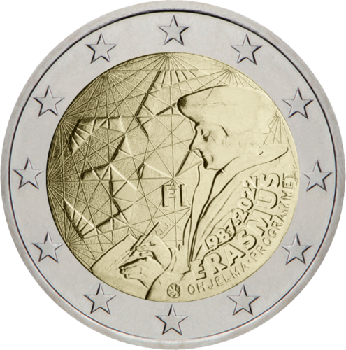 2022 Финляндия 35-летие программы Erasmus монета 2 евро (1)