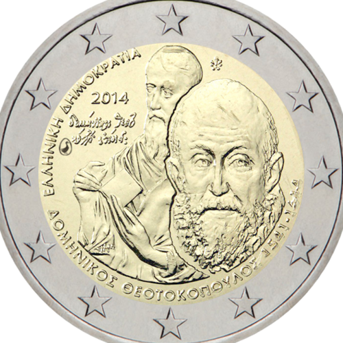 2014 Graikija Domeniko Theokopoulos 2 eurų moneta (2)