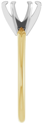 Sužadėtuvių Žiedas „Solitaire“ 585 Baltojo Ir Geltonojo Aukso Round 7mm (4)