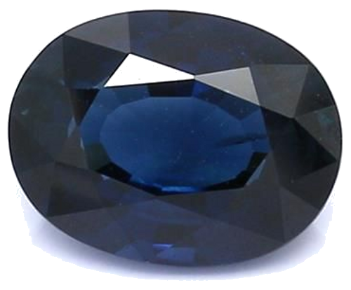 2.37 carat BLUE BRILLIANTSTEP cut Oval Safyras (1)