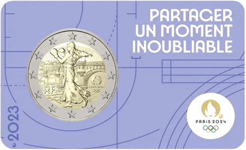 2023 France Paris 2024 Olympic Games 2 Euro BU Coin (12)