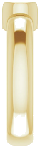 Sužadėtuvių Žiedas „Half Bezel Solitaire“ 585 Geltonojo Aukso Round 6mm (4)