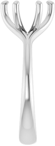 Sužadėtuvių Žiedas „Solitaire“ 585 Baltojo Aukso Round 8mm (4)