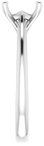 Sužadėtuvių Žiedas „Solitaire“ 585 Baltojo Aukso Square 6mm (4)
