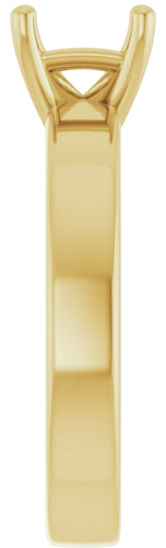 Sužadėtuvių Žiedas „Solitaire“ 585 Geltonojo Aukso Emerald 8mm x 6mm (4)