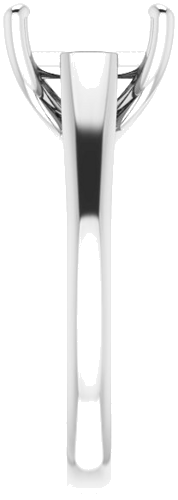 Sužadėtuvių Žiedas „Solitaire“ 585 Baltojo Aukso Square 8mm (4)