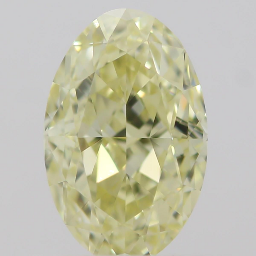 0.6 carat Fancy Light  Yellow-VS1 Natūralus Oval Deimantas (1)