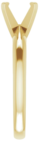 Sužadėtuvių Žiedas „Solitaire“ 585 Geltonojo Aukso Round 7mm (4)