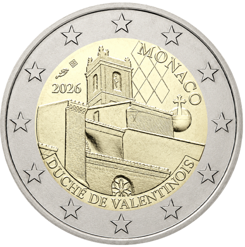 2026 Monaco Duchy of Valentinois 2 euro coin (2)