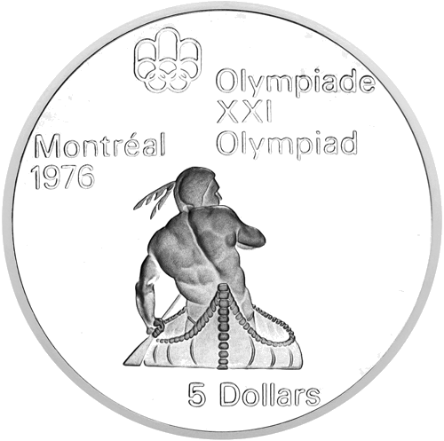 5 Dollars Canoeing 1974 Canada Silver Coin (1)