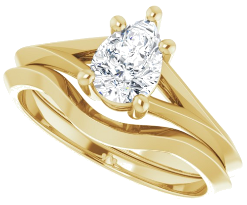14K Yellow 7x5 mm Pear Solitaire Engagement Ring Mounting (10)