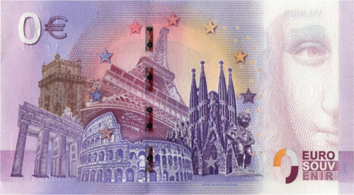 Kaunas 0 Euro Souvenir Banknote (2)