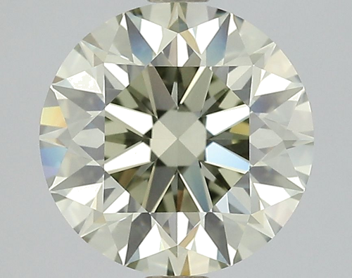 2.6 carat Fancy Grayish Yellowish Green-SI1 GD cut Natūralus Round Deimantas (1)
